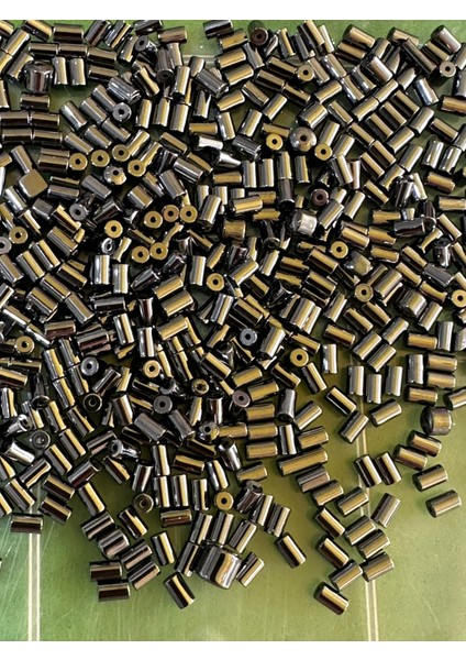 100 Adet Çelik Füme Boru Boncuk Takı Boncuğu