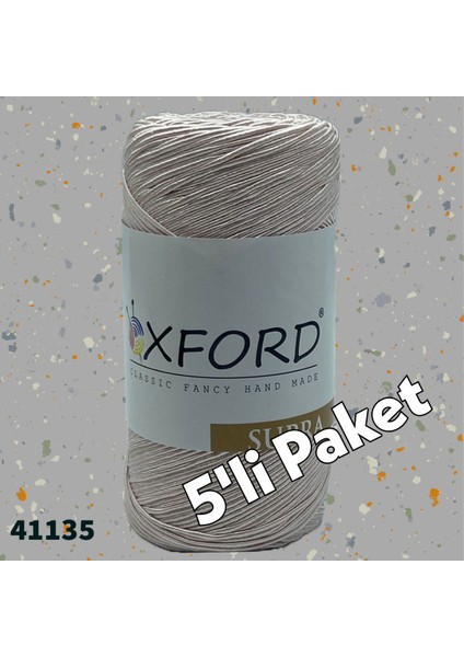 5'li Paket Ince (Slim) Supra Çanta Ipi 200 Gram - 41135 Pudra