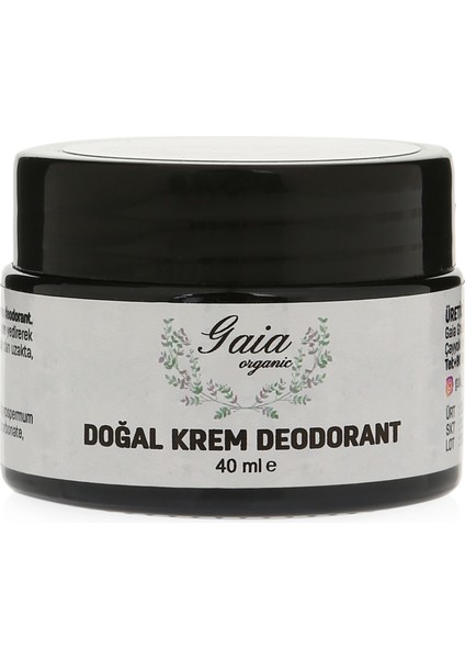 Doğal Krem Deodorant - 30 ml