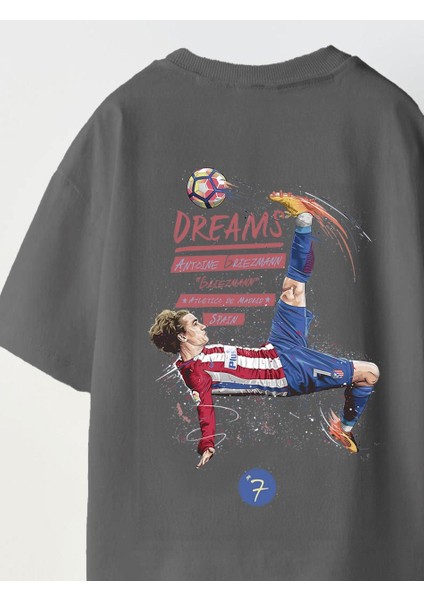 Earned Not Gıven Yazılı Futbol Tasarım Baskılı Füme Çocuk T-Shirt modelleri