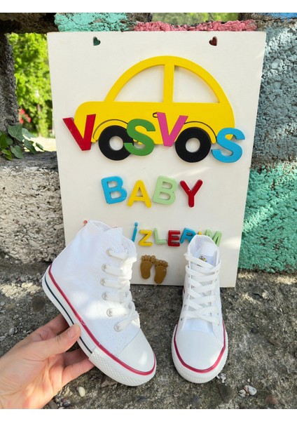 Beyaz Bot Keten Sneaker