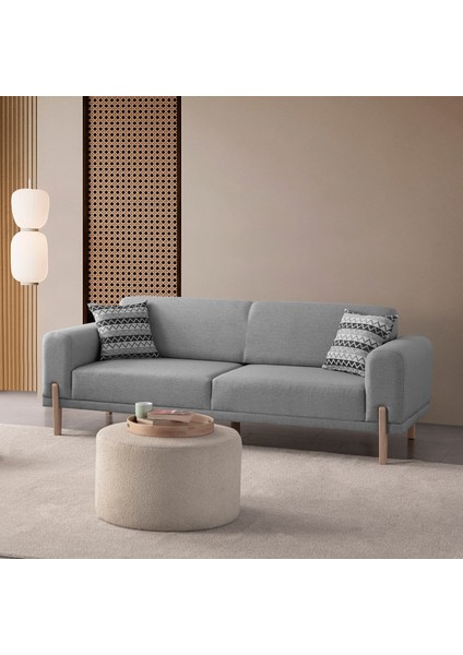 Mocha Sırt Mekanizmalı Kanepe Üçlü Koltuk