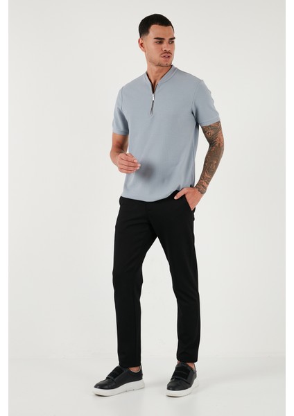 Pamuklu Regular Fit Yarım Fermuarlı T Shirt Erkek T Shirt 5902653 modelleri