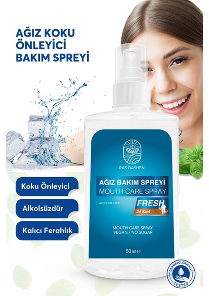 Ras Dashen Ağız Kokusu Giderici Önleyici Sprey ( 2.Ürün 1 TL) ( ALKOLSÜZ) 50ML