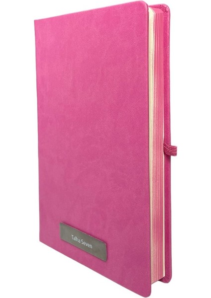 Notebook Termo Deri 15X21 Kenar Boyalı Çizgili Lastikli Çizgili Defter - Kişiye Özel Isimli Hediye