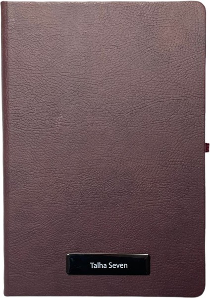 Notebook Termo Deri 15X21 Kenar Boyalı Çizgili Lastikli Çizgili Defter - Kişiye Özel Isimli Hediye