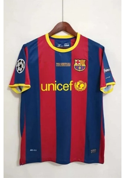 Barcelona Lionel Messi 2010 2011 Kısa Kol Sampiyonlar Ligi Içsaha Forması fiyatları