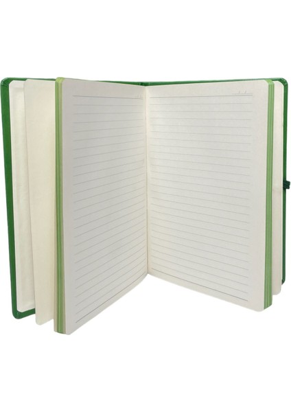 Notebook Termo Deri 15X21 Kenar Boyalı Çizgili Lastikli Çizgili Defter - Kişiye Özel Isimli Hediye