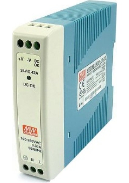 24VDC 0.42A Ray Montaj Güç Kaynağı