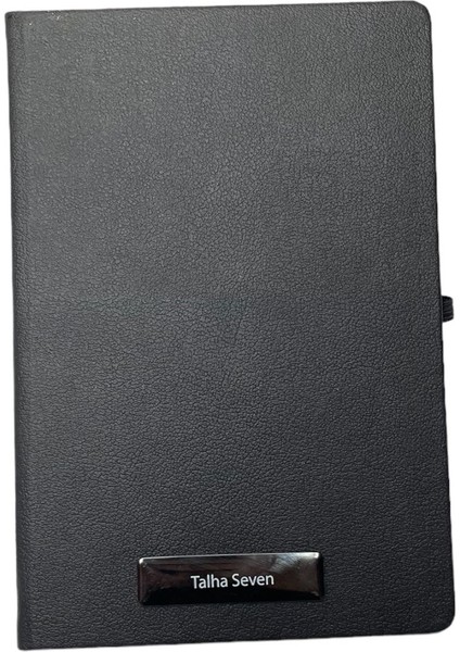 Notebook Termo Deri 15X21 Kenar Boyalı Çizgili Lastikli Çizgili Defter - Kişiye Özel Isimli Hediye