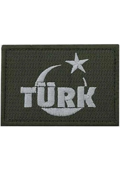 Türk Bayrak Nakış Işleme Arma Patch Peç 6×8 cm