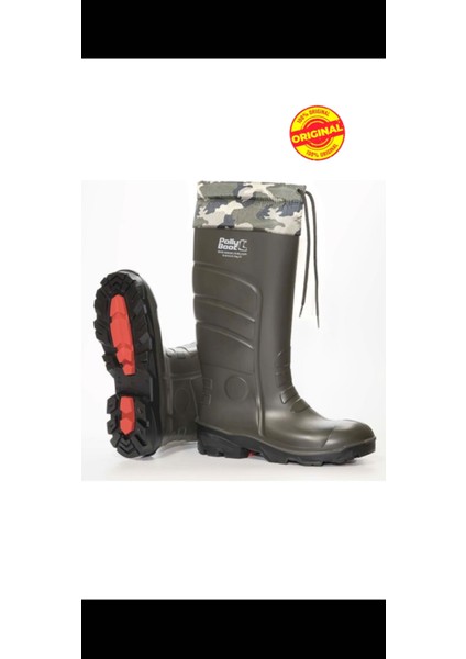 Polly Boot Çizme Galaxy Vega Koyu Haki Kısa Boğaz 27+6 cm 37 No ( Orjinal Yeni Üretim )