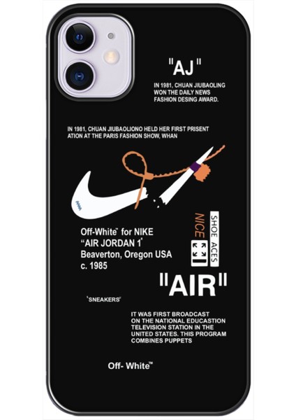 Apple iPhone 11 Nike Air Siyah Telefon Kılıfı