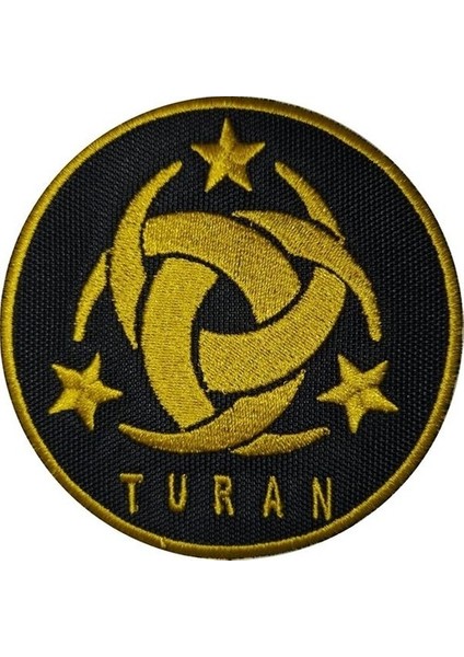 Üç Hilal Turan Nakış Işleme Arma Patch Peç 8,5 x 8,5 cm