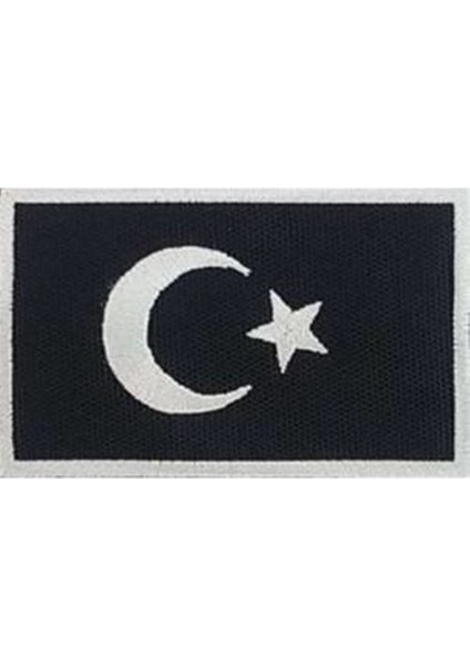 Turkey Türkiye Türk Bayrak Nakış Işleme Arma Patch Peç 5x8 cm