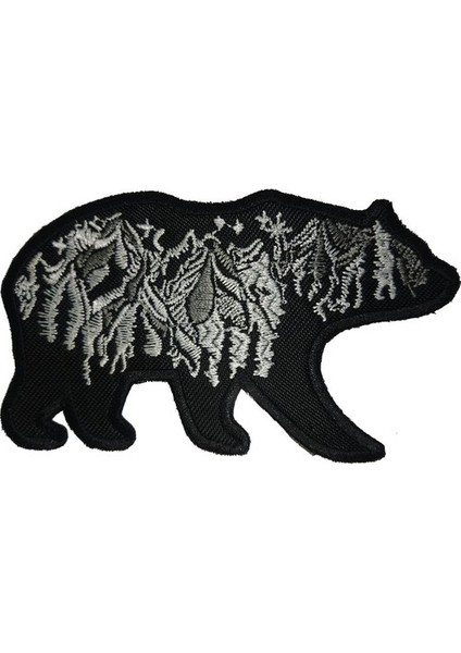 Ayı Ayıcık Nakış Işleme Arma Patch Peç 11X6.5 cm