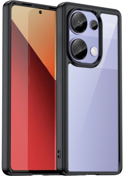 Redmi Note 13 Pro 4G Kılıf - Darbeye Dayanıklı Şeffaf Sert Pleksi Zırh Kapak