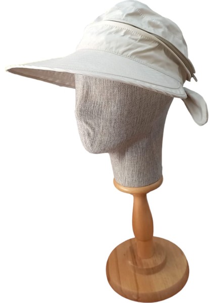 Kadın Vizör Şapka Ayarlanabilir Ekru fiyatları