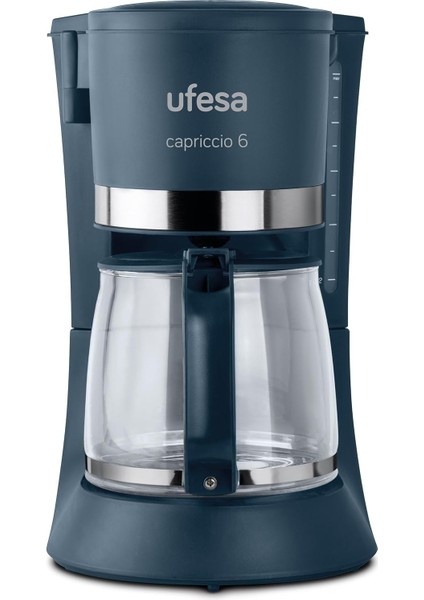 Filtre Kahve Makinesi CG7114 Capriccio, 6 Fincan, 600 W, 0.6 L, Kalıcı Filtre, Damlama Durdurma, Otomatik Kapanma, Siyah