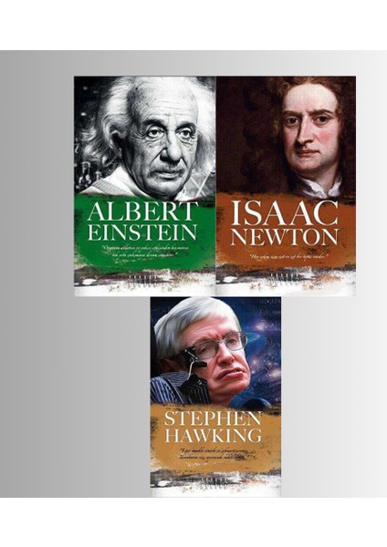 Albert Einstein - Stephen Hawking - Isaac Newton - Meriç Mert 3'lü Set