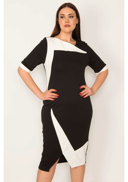 Kadın Renk Kombinli Elbise indirimleri