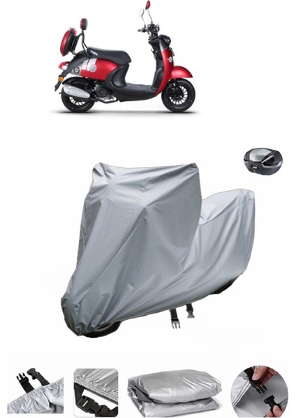 Kuba Trendy 50 Motosiklet Brandası Arka Çanta Uyumlu