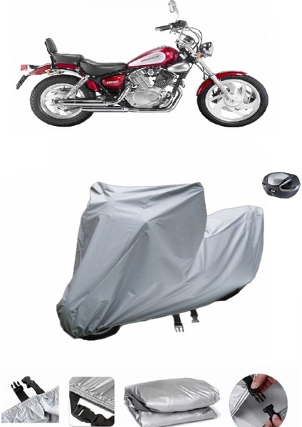 Keeway Super Shadow 250 Motosiklet Brandası Arka Çanta Uyumlu