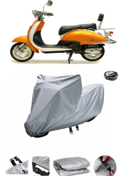 Asya Nostalji 125 Motosiklet Brandası Arka Çanta Uyumlu