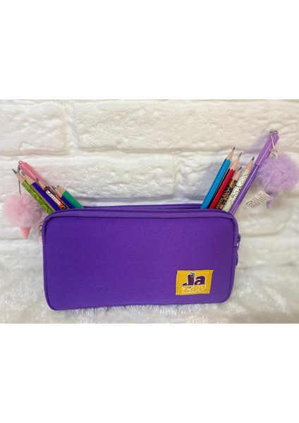 Premium Çift Bölmeli Kalem Kutusu Kalem Çantası Kalemlik 22X12X4CM