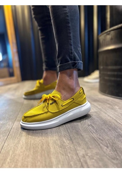 Knack Yüksek Taban Mevsimlik Keten Ayakkabı 009 Sarı fiyatları