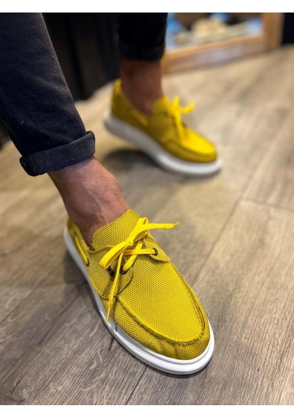 Knack Yüksek Taban Mevsimlik Keten Ayakkabı 009 Sarı modelleri