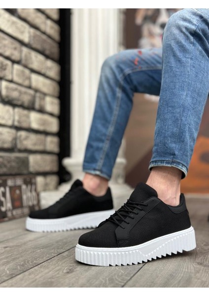 Ba0803 Boa Yüksek Taban Triko Siyah Erkek Ayakkabı fiyatları