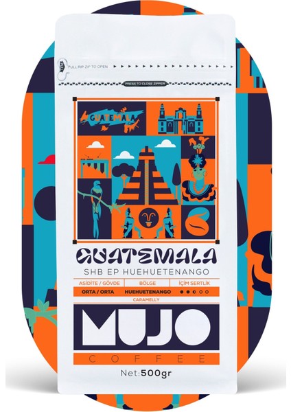 Guatemala Heuheutenango Shb Ep Çekirdek KAHVE-500GR