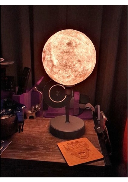Twilight Fullmoon Abajur Başucu Lambası