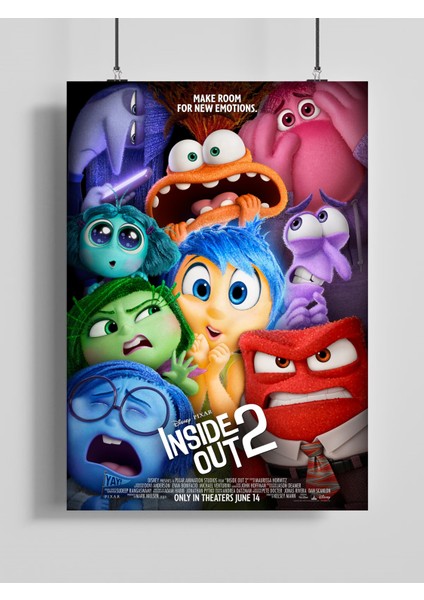 Ters Yüz Film Posteri - Çerçevesiz Parlak Fotoğraf Kağıdı