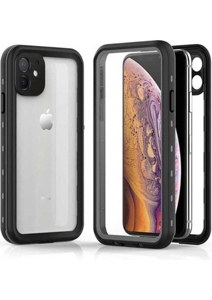 Tekno Trust iPhone 12 Apple iPhone 12 Kılıf Su Geçirmez Zırhlı Üst Düzey Dayanıklı Kapak Arka Kapak Apple Uyuml