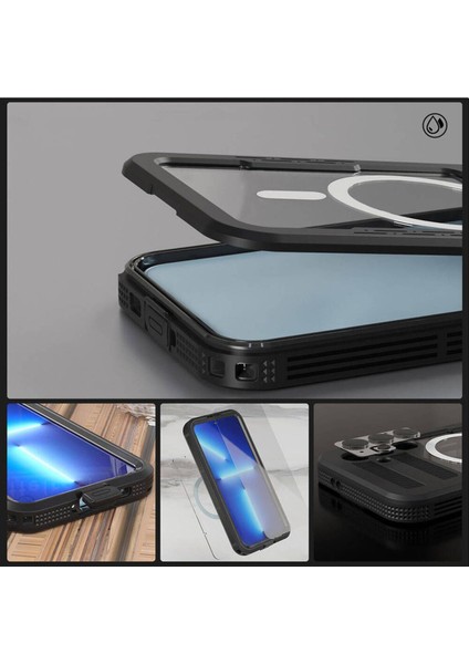Tekno Trust Silikon Samsung Galaxy S24 Plus ile Uyumlu Kılıf Su Geçirmez 360 Derece Koruma Waterproof Telefon K