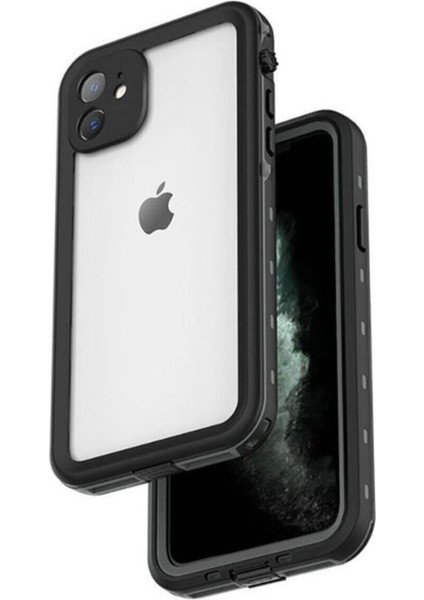 Tekno Trust Beyaz Apple Iphone 12 Su Geçirmez Kılıf - 2 Parça - Tam Uyumlu Arka Kapak Apple Uyumlu iPhone 12