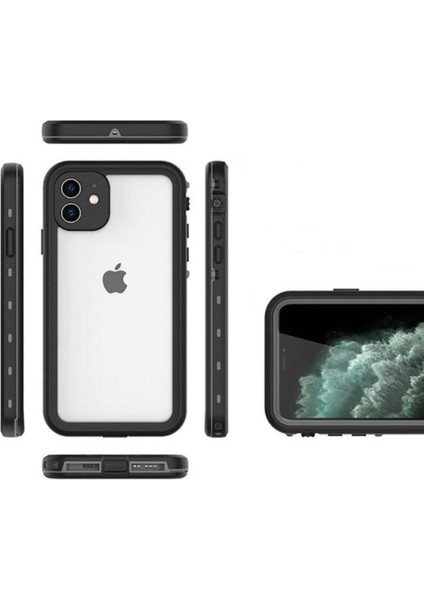 Tekno Trust Beyaz Apple Iphone 12 Su Geçirmez Kılıf - 2 Parça - Tam Uyumlu Arka Kapak Apple Uyumlu iPhone 12