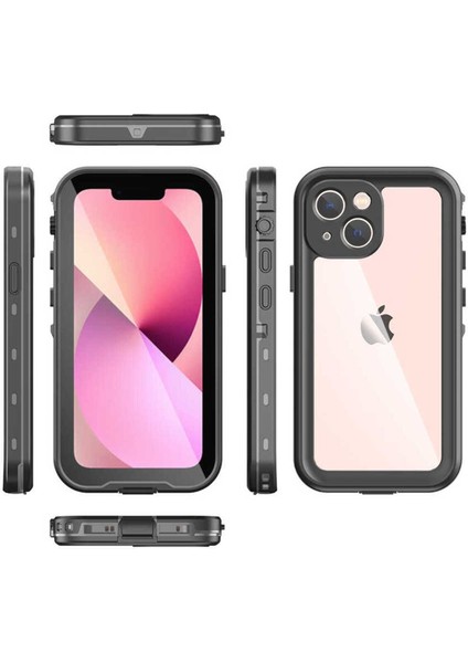 Tekno Trust Apple Uyumlu Apple iPhone 13 Mini Su Geçirmez Kılıf Suya ve Toza Dayanıklı 360 Tam Koruma Kapak Ark