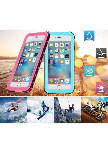 Tekno Trust Siyah Apple Iphone 7 Uyumlu Su Geçirmez Kılıf Waterproof 360 Tam Koruma Pc Tpu Kapak Apple Uyumlu I