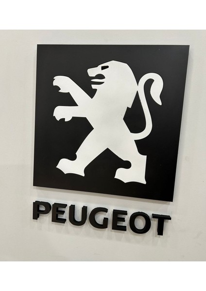 peugeot Duvar Süsü Araba Logosu