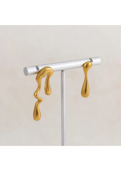 Kadın Küpe Özel Tasarım Küçük Liquit Küpe fiyatları