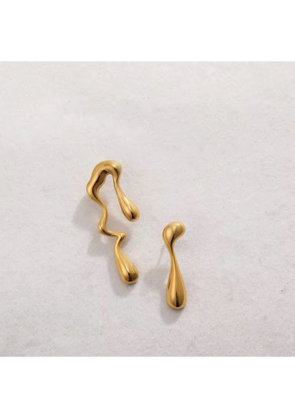 Kadın Küpe Özel Tasarım Küçük Liquit Küpe modelleri