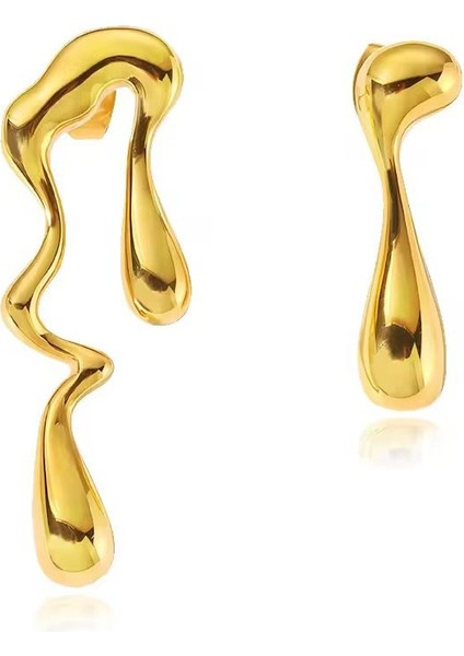 Kadın Küpe Özel Tasarım Küçük Liquit Küpe fırsatları