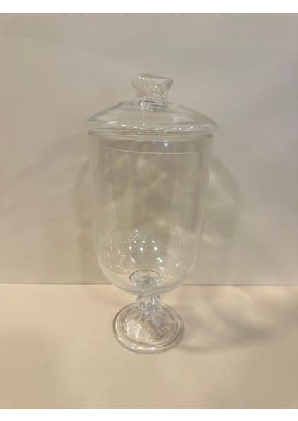 Cam Kapalı Uzun Kavonoz