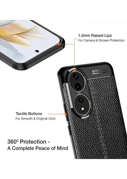 Honor 90 Deri Desenli Silikon Kılıf - Ultra Darbe Emici Kamera Korumalı Kapak modelleri