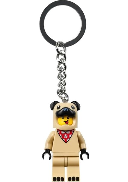 854158 French Bull Dog Guy Keyring