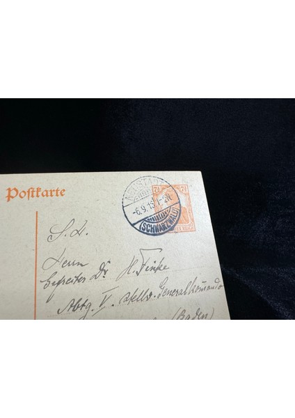 Deutsche Reichspost Antiye 1916 Yılı Alman Reich Döneminden 7 1/2 Pfennig Kendinden Pullu Posta Kartı Postadan Geçmiş fiyatları