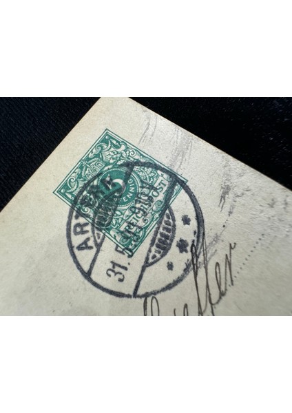 Deutsche Reichspost Antiye 1891 Yılı Alman Reich Döneminden 5 Pfennig Kendinden Pullu Posta Kartı Postadan Geçmiş fırsatları